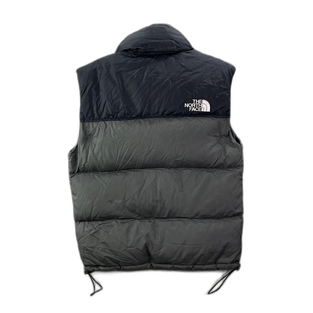 The North Face Puffer Vest Men Small Quilted Full Zip Mock Neck Outdoor Gorpcore
